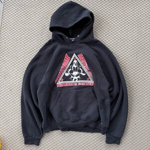 Vintage 90s insane training center russell athletic black hoodie